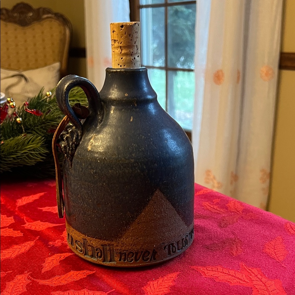 Vintage Bennett Pottery Whiskey Liquor Jug.
